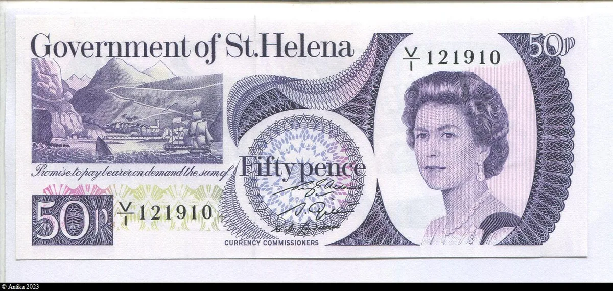 50 Pence Elizabeth II & Port de Jamestown