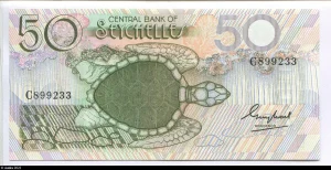 50 Rupees Tortues & Palmier