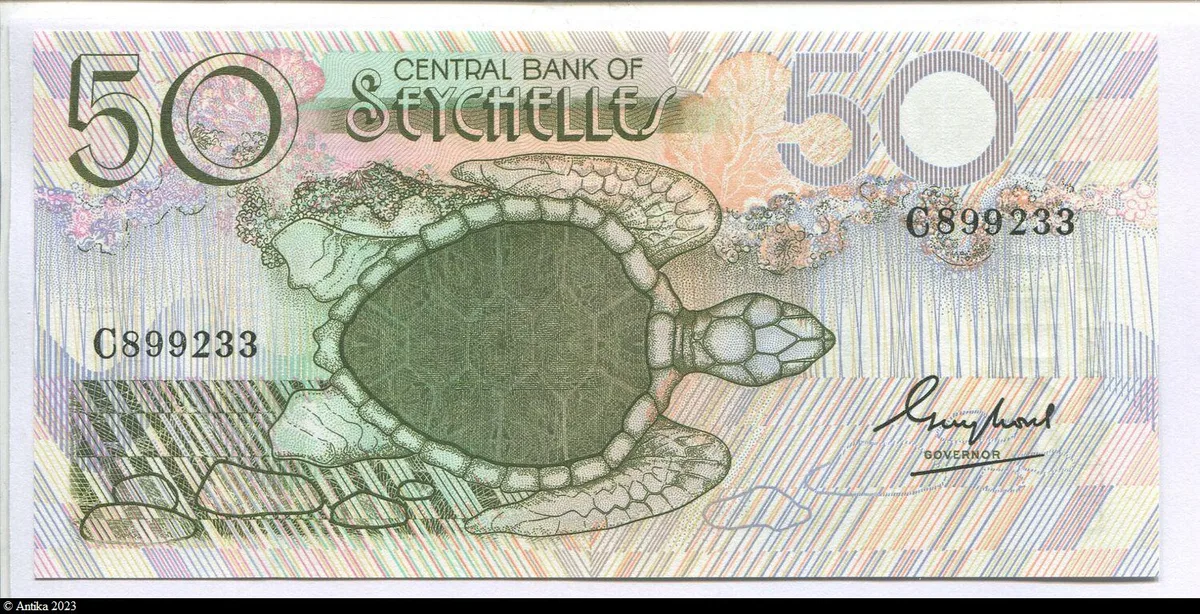 50 Rupees Tortues & Palmier