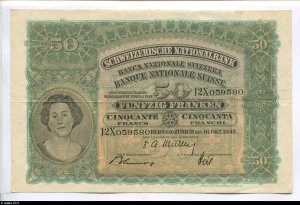 50 Francs Portrait de Femme & Paysan