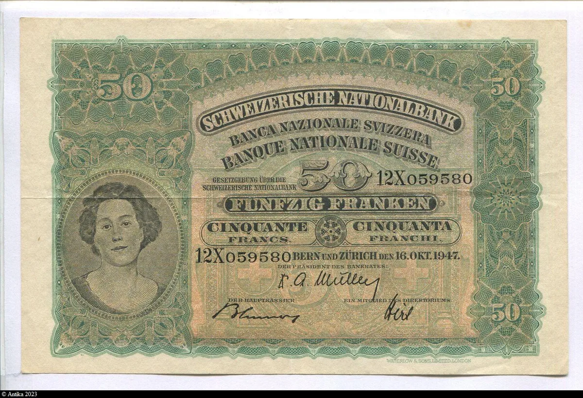 50 Francs Portrait de Femme & Paysan