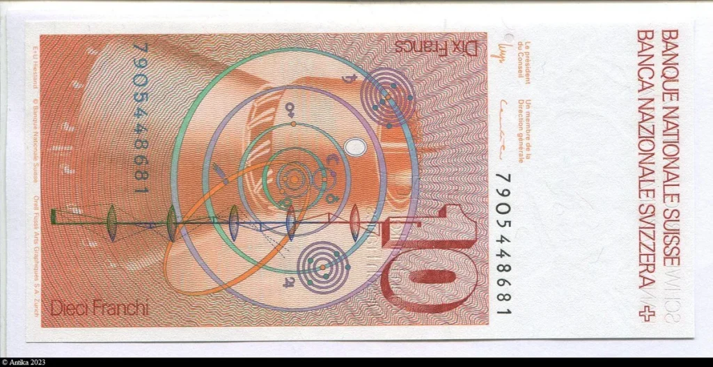 10 Francs Leonhard Euler * *