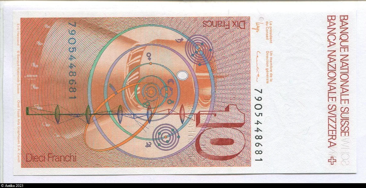10 Francs Leonhard Euler * *