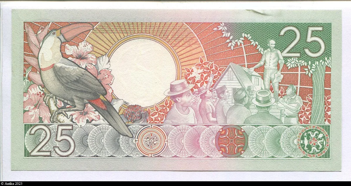 25 Gulden Anton De Kom * * * * * * *