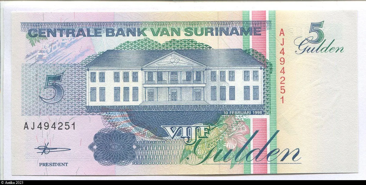 5 Gulden Banque Centrale & Bûcheron