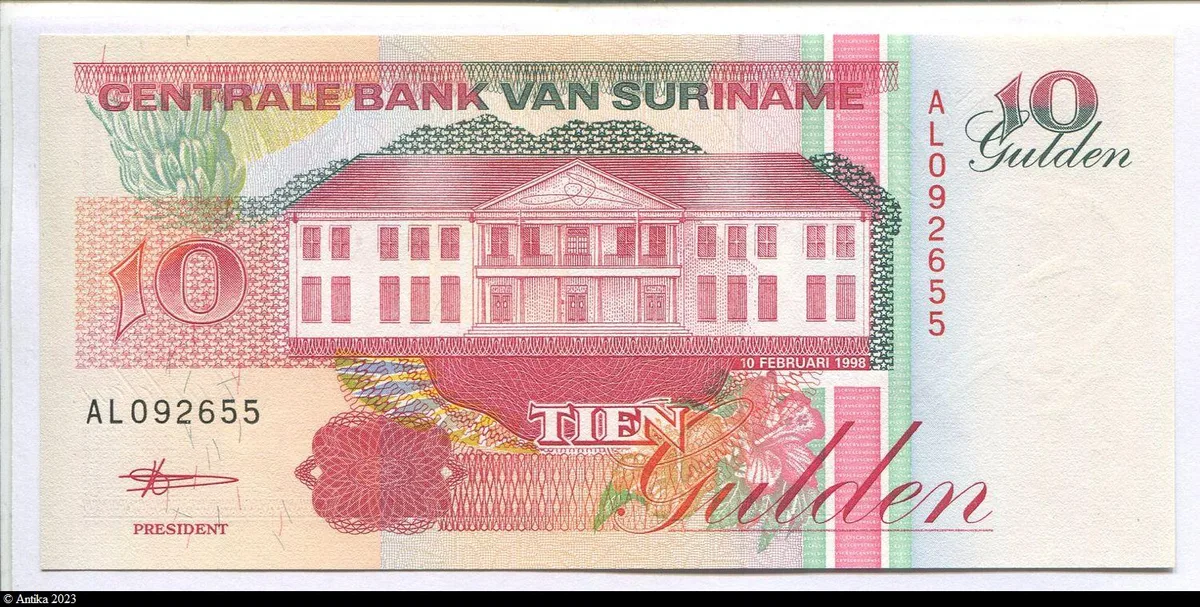 10 Gulden Banque Centrale & Oiseau