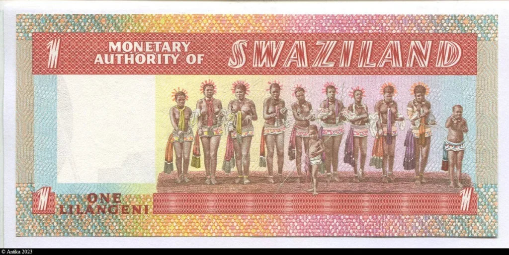 1 Lilangeni Roi Sobhuza II & Les princesses du roi Sobhuz