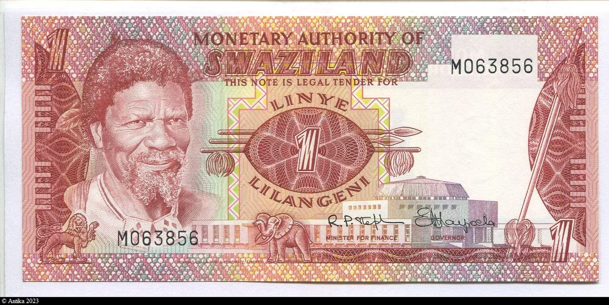 1 Lilangeni Roi Sobhuza II & Les princesses du roi Sobhuz