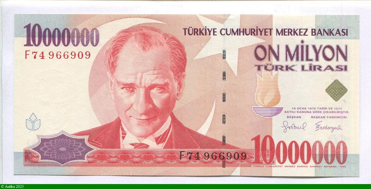 10 000 000 Kamel Atatürk
