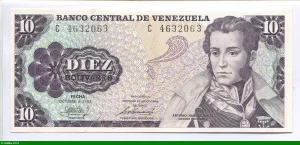 10 Bolivares A.J Sucre * *