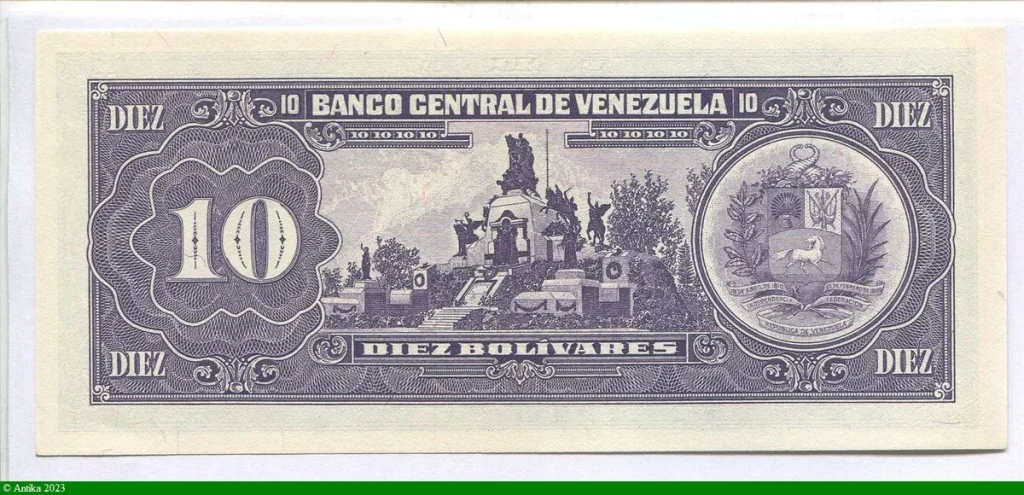 10 Bolivares Bolivar & Sucre