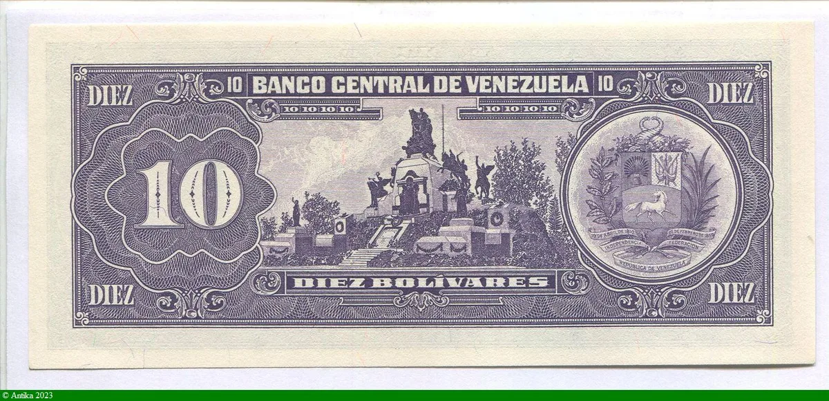 10 Bolivares Bolivar & Sucre