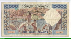 10000 Francs Mouettes Banque de l'Algérie & de la Tunisie