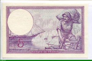5 FRANCS VIOLET - Type 1917