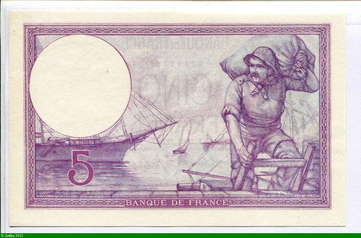 5 FRANCS VIOLET - Type 1917