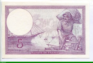 5 FRANCS VIOLET - Type 1917
