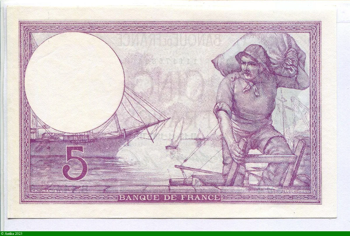5 FRANCS VIOLET - Type 1917