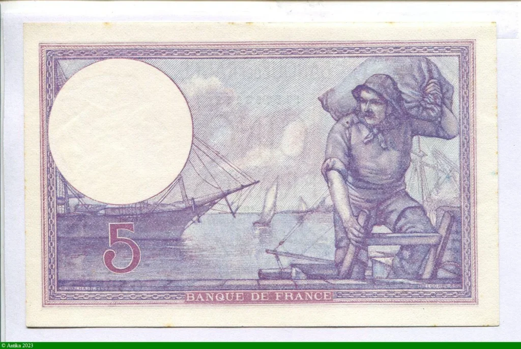 5 FRANCS VIOLET - Type 1917