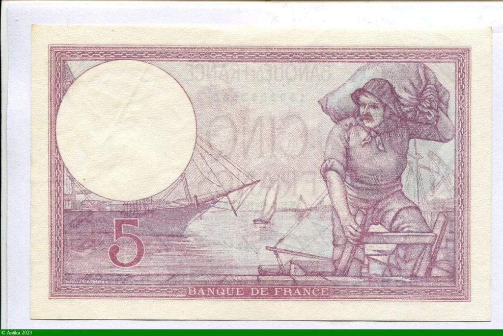 5 FRANCS VIOLET - Type 1917