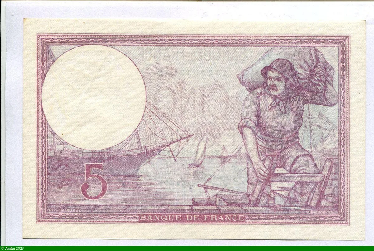 5 FRANCS VIOLET - Type 1917