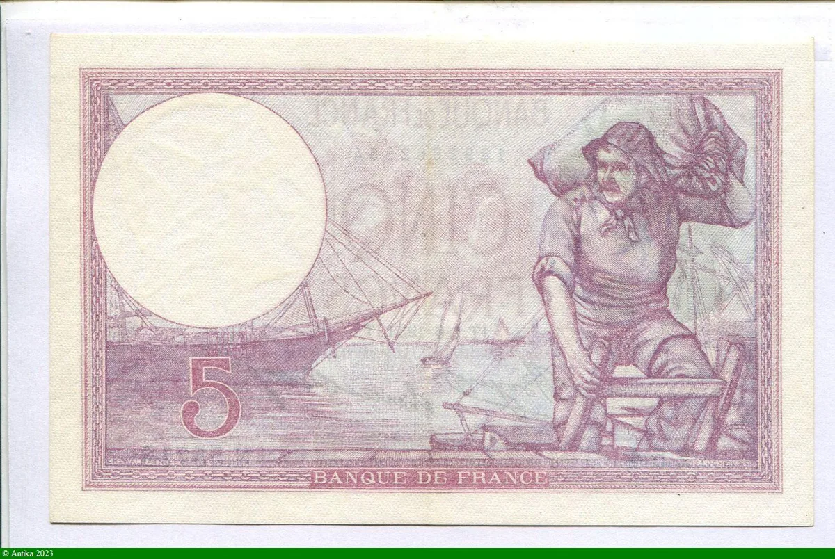 5 FRANCS VIOLET - Type 1917