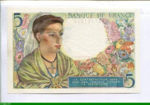 5 FRANCS BERGER - Type 1943