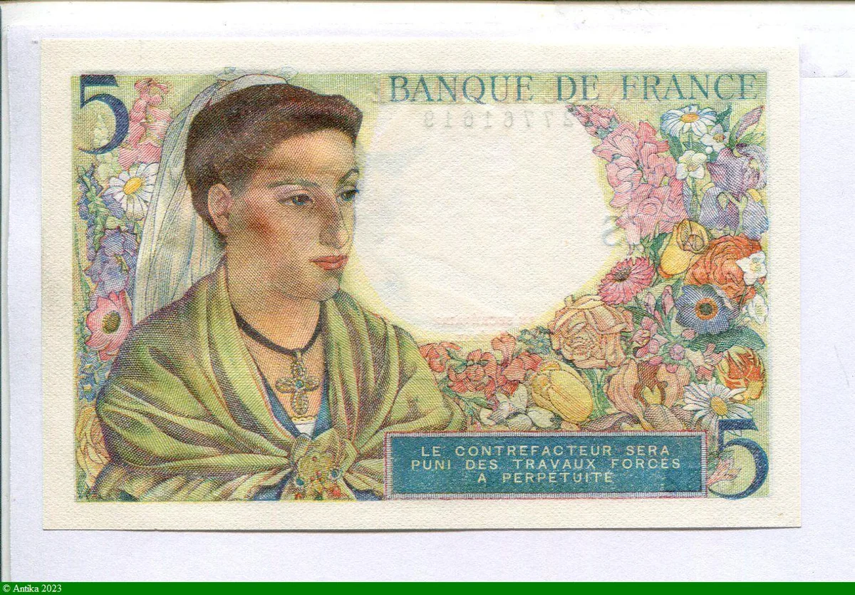 5 FRANCS BERGER - Type 1943