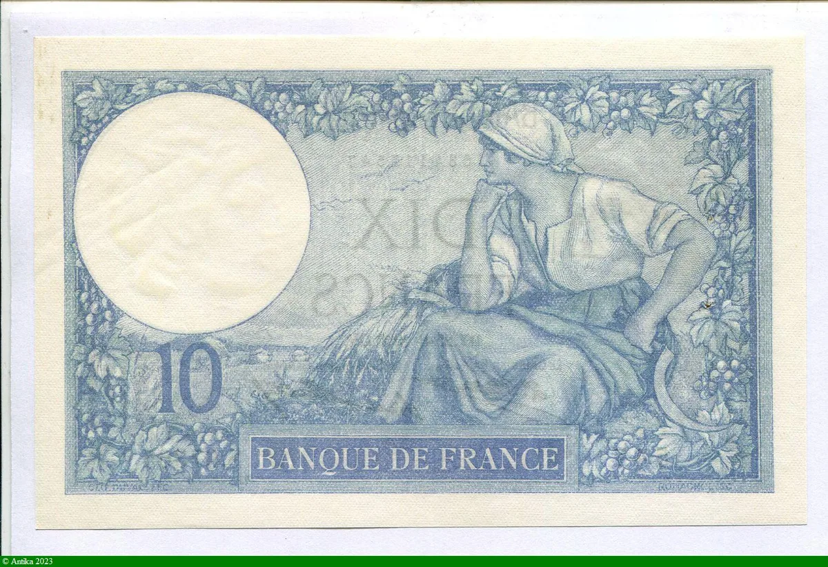 10 FRANCS MINERVE - Type 1915