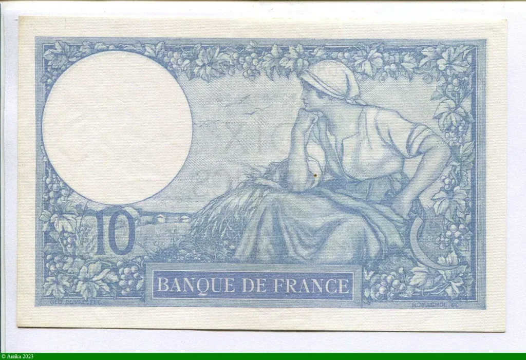 10 FRANCS MINERVE - Type 1915 modifié