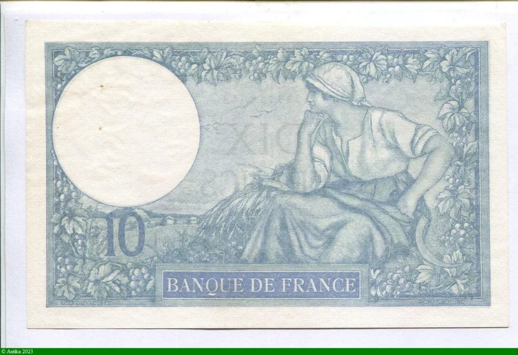 10 FRANCS MINERVE - Type 1915