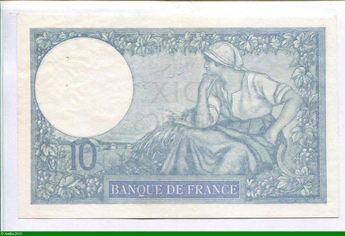 10 FRANCS MINERVE - Type 1915
