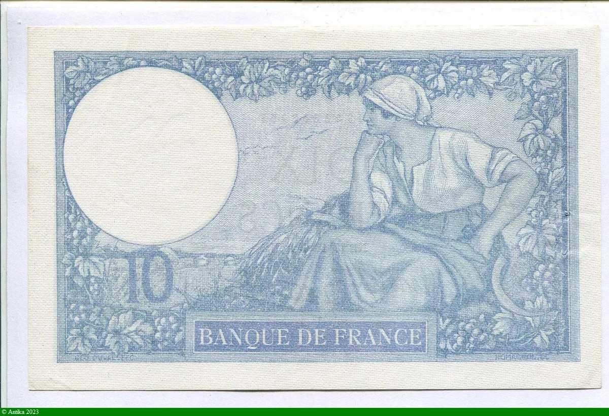 10 FRANCS MINERVE - Type 1915 modifié