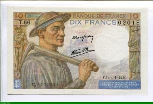 10 FRANCS MINEUR - type 1941