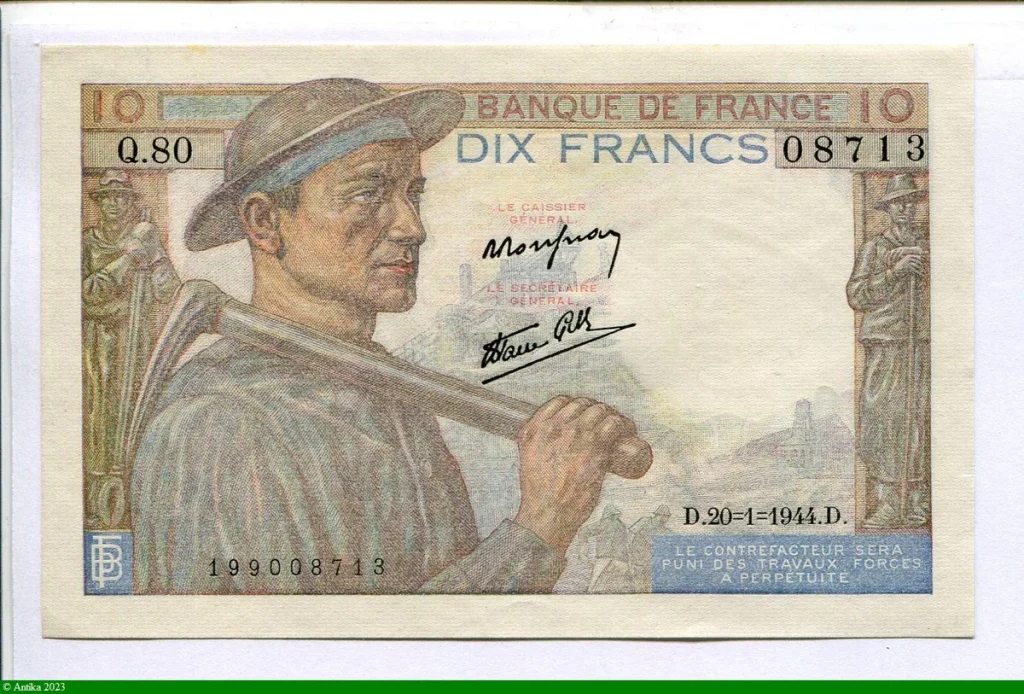 10 FRANCS MINEUR - type 1941