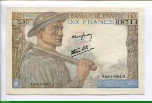 10 FRANCS MINEUR - type 1941