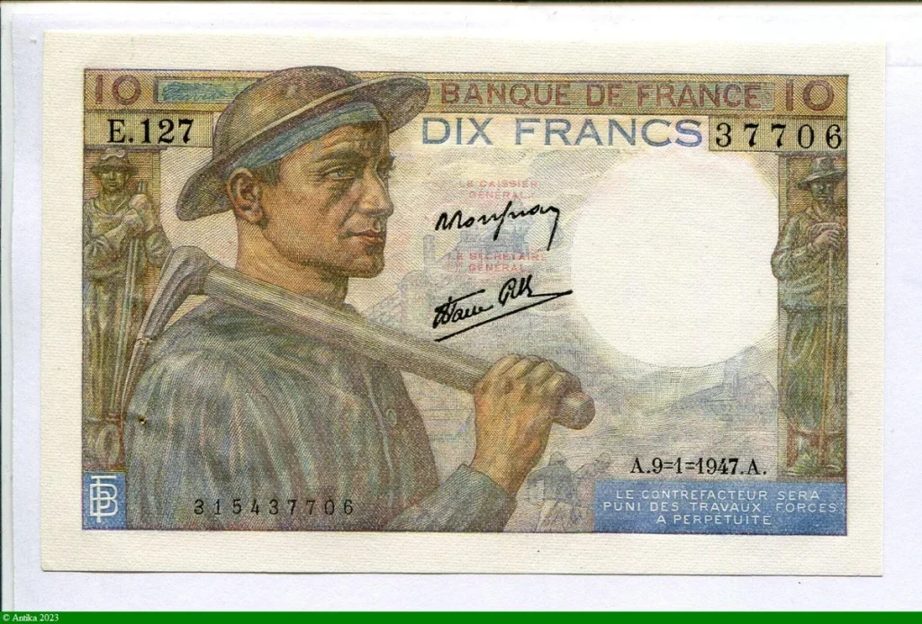 10 FRANCS MINEUR - type 1941