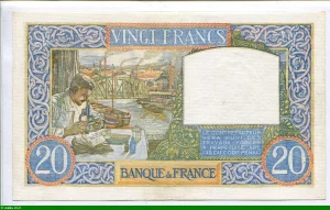 20 FRANCS SCIENCE & TRAVAIL - Type 1940