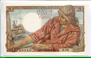 20 FRANCS PECHEUR - Type 1942
