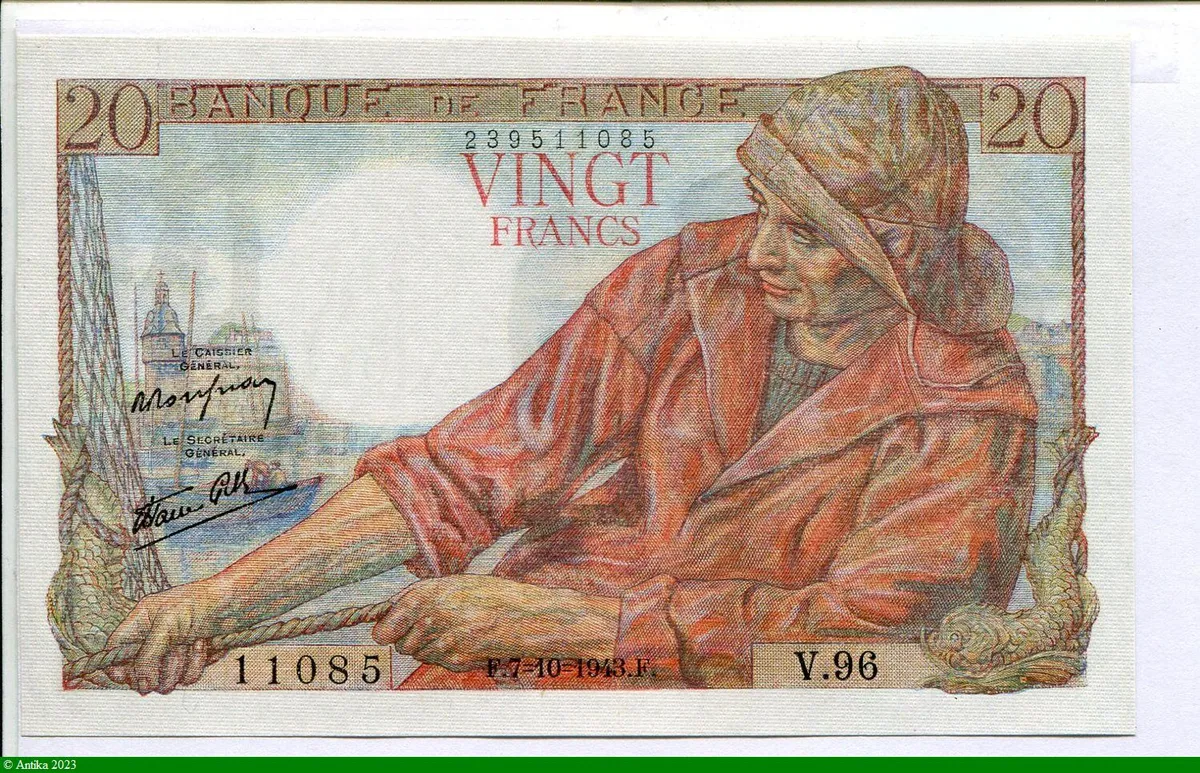 20 FRANCS PECHEUR - Type 1942