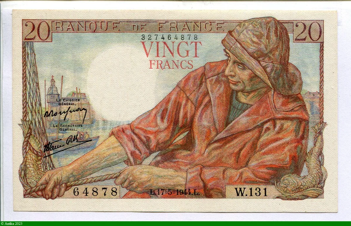 20 FRANCS PECHEUR - Type 1942