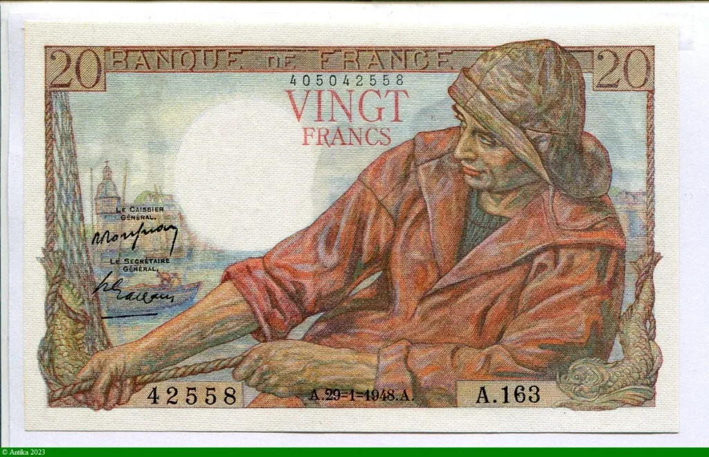20 FRANCS PECHEUR - Type 1942