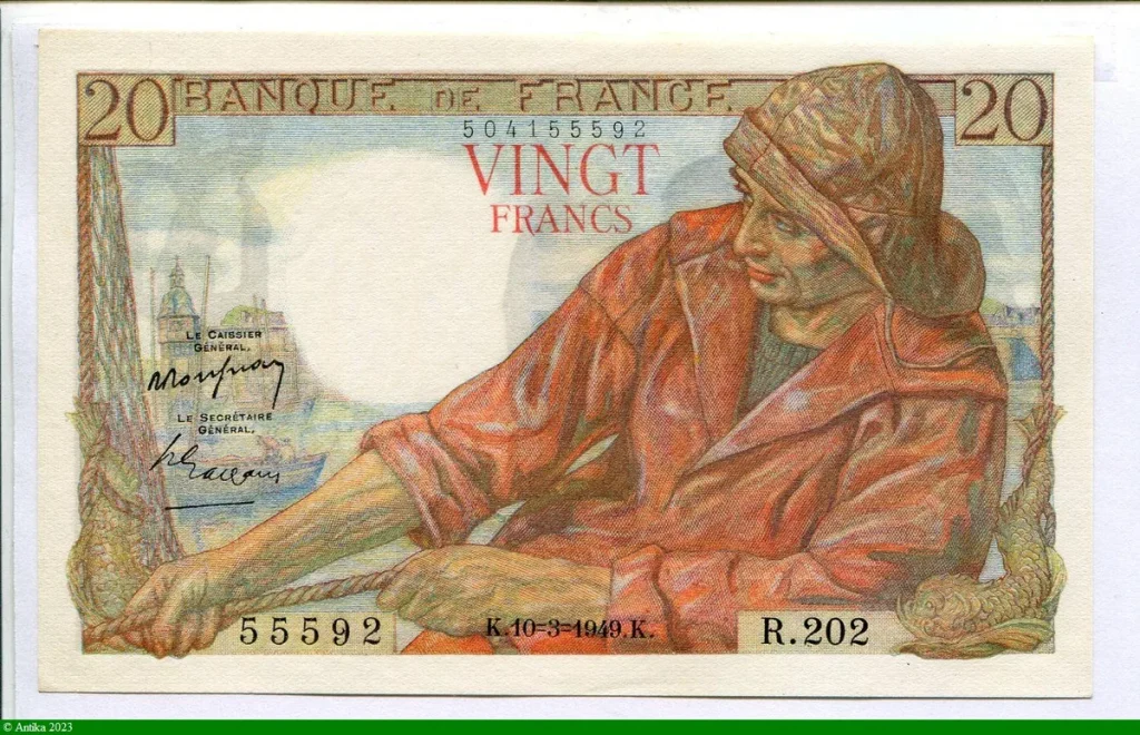 20 FRANCS PECHEUR - Type 1942