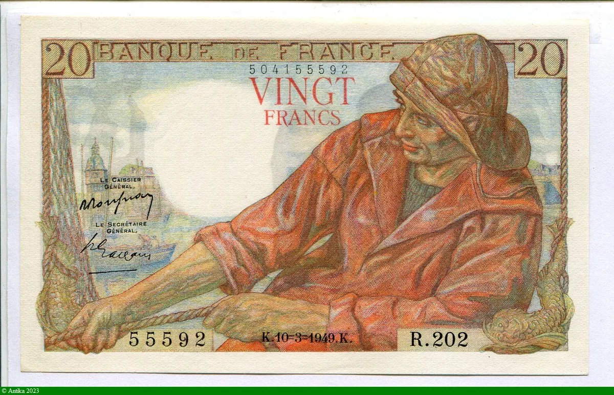 20 FRANCS PECHEUR - Type 1942