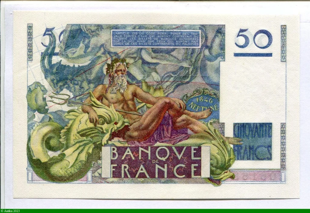 50 FRANCS LE VERRIER - Type 1946