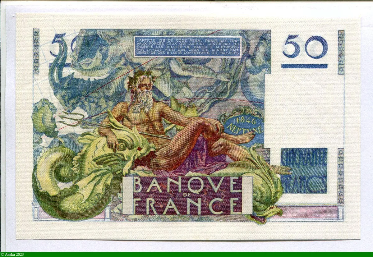50 FRANCS LE VERRIER - Type 1946