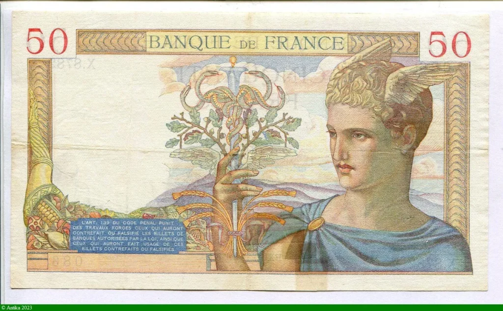 50 FRANCS CERES - Type 1933 modifié