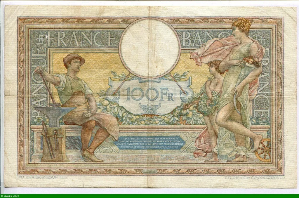 100 FRANCS LOM - Type 1906 "Grands Cartouches"