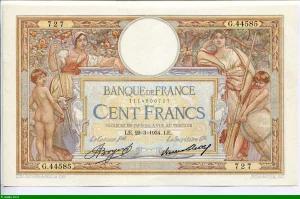 100 FRANCS LOM - Type 1906 "Grands Cartouches"