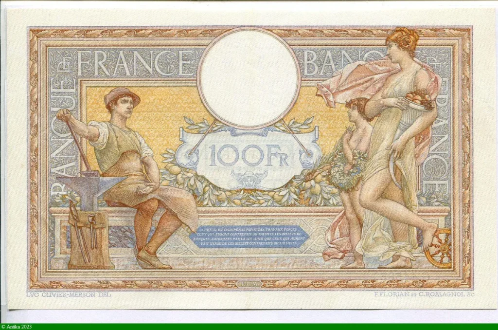 100 FRANCS LOM - Type 1906 "Grands Cartouches"