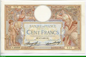 100 FRANCS LOM - Type 1906 "Grands Cartouches"